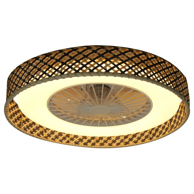As características da luz do ventilador de teto de vime